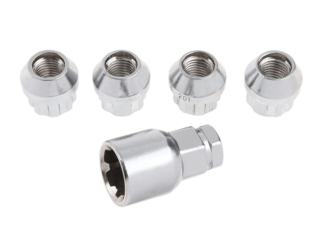 thumbnail image 2 of WheelPartsDirect Black Wheel Nuts & Locks Kit (12+4) 12x1.5 For Mazda MX-5 Mk2 1998-2005 2 of 2