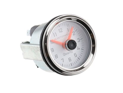 Picture of Analogue Clock with White Face & Chrome Rim, Mk1/2/2.5