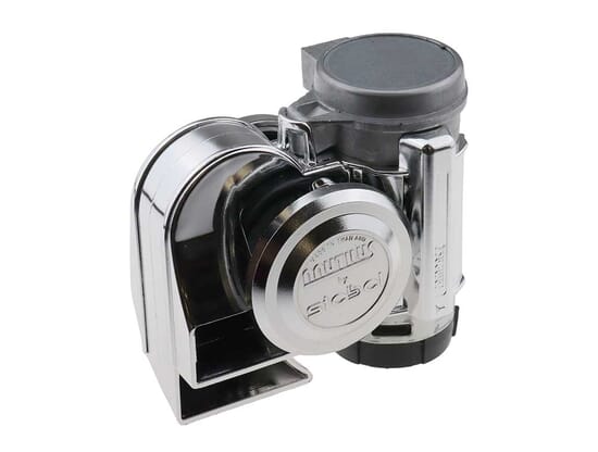 12V Stebel Nautilus Compact Air Horn, Chrome