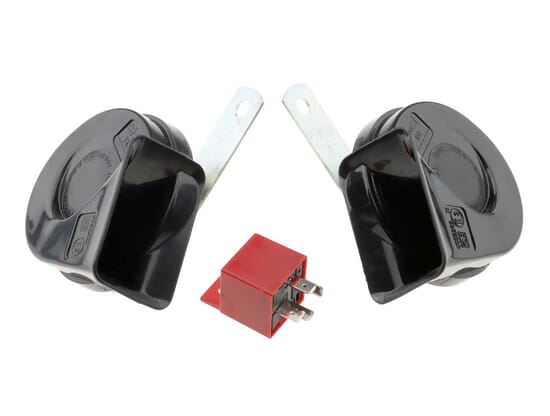 12V Stebel TM80 Compact Electromagnetic Horn, Twin Pack