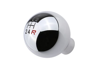 Picture of Round Gear Knob, Chrome With 5 Speed Legend, MX5 Mk1 to Mk3